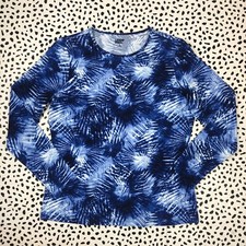 Camisas de praia Lands End Top erupção cutânea protetor solar natação gola redonda manga longa UPF femininas M comprar usado  Enviando para Brazil