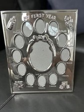 Moldura para fotos banhada a prata do meu primeiro ano, usado comprar usado Moldura para fotos banhada a prata do meu primeiro ano, usado comprar usado  Enviando para Brazil