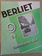 Catalogue berliet commerciale d'occasion  Vesoul