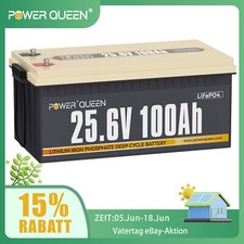 Refurbished Power Queen 24V 100Ah Bateria litowa LiFePO4 do energii słonecznej na sprzedaż  Wysyłka do Poland