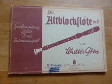 Noten altblockflöte walter gebraucht kaufen  Sinntal