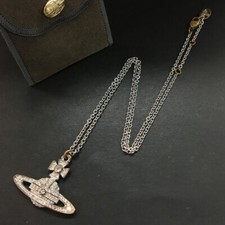 Colar pingente Vivienne Westwood minúsculo orbe strass tom prata/6BF0553 comprar usado  Enviando para Brazil