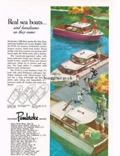 1962 PEMBROKE FC33 33' Sea Cruiser cabine barco iate arte VINTAGE impressão anúncio comprar usado  Enviando para Brazil