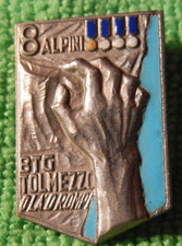 Distintivo alpini reggimento usato  Italia