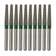 Brocas dentais de diamante cônico de extremidade redonda 856/018C verde grosso FG rebarba de alta velocidade comprar usado  Enviando para Brazil
