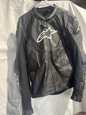 Alpinestars black leather for sale  Northampton