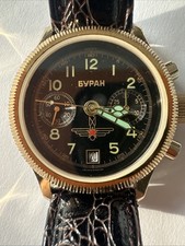 Buran chronograf goldfarbigem gebraucht kaufen  Griesheim