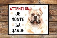 Plaque attention chien d'occasion  Saint-Martin-Boulogne