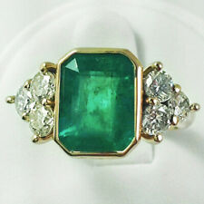 Emerald cut green for sale  LEEDS