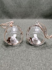 Christmas baubles doves for sale  WORTHING