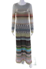 Vestido Missoni Feminino Aberto Malha Gola Redonda Manga Longa Forrado Multicolorido Tamanho 40, usado comprar usado  Enviando para Brazil