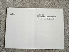 Riginal bedienungsanleitung br gebraucht kaufen  Sickte