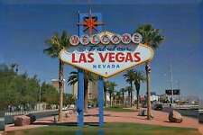 Placa postal mundialmente famosa de Las Vegas, Las Vegas Boulevard, Nevada, cassinos etc comprar usado  Enviando para Brazil