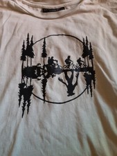 Camiseta Stranger Things Kids on Bikes Demogorgon de cabeça para baixo sem limites XS comprar usado  Enviando para Brazil