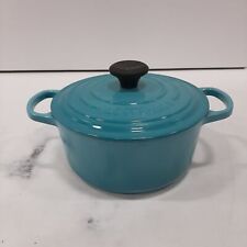 Panela de ferro fundido esmaltada turquesa Le Creuset comprar usado  Enviando para Brazil