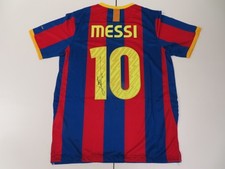 Ícones autênticos de camisa do FC Barcelona autógrafo assinado por Lionel Messi certificado de autenticidade (48) comprar usado  Enviando para Brazil