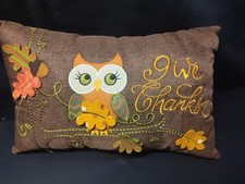 Travesseiro Give Thanks coruja estopa floral outono ação de graças comprar usado Travesseiro Give Thanks coruja estopa floral outono ação de graças comprar usado  Enviando para Brazil