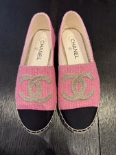 Chanel espadrilles pink for sale  BRACKNELL