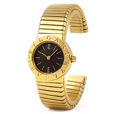 Relógio feminino Bvlgari Tubogas ouro amarelo 18k quartzo preto BB 23 2T comprar usado Relógio feminino Bvlgari Tubogas ouro amarelo 18k quartzo preto BB 23 2T comprar usado  Enviando para Brazil
