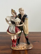 Statuetta ballerini ceramica usato  Gavirate