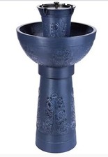 Fonte de água externa sem fio 31-1/2” Belmont Garden Orleans 4 em 1 azul LEIA!, usado comprar usado  Enviando para Brazil