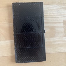 Abendtasche schwarz schlange gebraucht kaufen  München