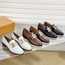 Zapatos mocasines Tod's de cuero de tacón bajo de tacón grueso para mujer segunda mano  Embacar hacia Mexico