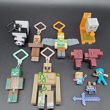 Lote de chaveiros bonecos Minecraft + mini figuras Villager Panda Steve MAIS comprar usado  Enviando para Brazil