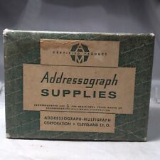 Addressograph supplies clevela for sale  Cuba