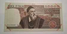 Banconote italiane 20000 usato  Bari