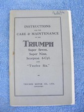 1930 triumph super for sale  BODMIN