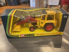 Trator vintage 1973 CORGI #54 Massey Ferguson MF 50B 🚜 com pá N.I.B. 👌⭐️ comprar usado  Enviando para Brazil