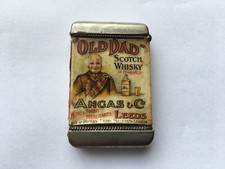 Usado, ESCASSO C1910 ANGAS&Co”OLD DAD”LEEDS UÍSQUE ESCOCÊS ENVOLTÓRIO DE CELULÓIDE ESTOJO ADV VESTA comprar usado  Enviando para Brazil