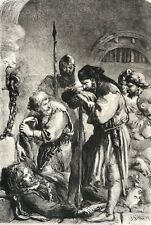 Mort De Richard II Plantagenet (1367-1400) Rey Inglaterra Grabado Hacia 1850 segunda mano  Embacar hacia Mexico