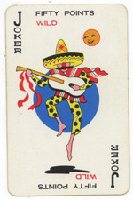 RARO VINTAGE "Mexicano Tocando Guitarra (Cinquenta Pontos, Selvagem)" JOKER Play Card #02 comprar usado  Enviando para Brazil