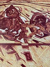 Litografia gravura cavalo Walter Barrientos arte moderna litho expressionismo comprar usado  Enviando para Brazil