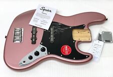 Guitarra Original Fender Squier Jazz J Bajo CUERPO COMPLETAMENTE CARGADO Borgoña Mist segunda mano  Embacar hacia Argentina