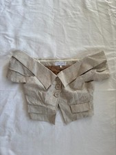 Blusa L’Academie Los Angeles de linho cropped fora do ombro tamanho P bronzeada não usada comprar usado  Enviando para Brazil