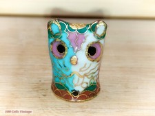 Owl cat cloisonne for sale  BARNSTAPLE