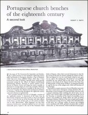 Usado, PORTUGUESE CHURCH BENCHES OF THE EIGHTEENTH CENTURY. BY ROBERT C. SMITH. AN ORIG comprar usado  Enviando para Brazil