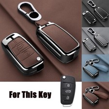 Capa chave de carro couro liga de zinco para Audi A3 S3 A4 S4 RS4 A6 S6 RS6 Q5 Q7 comprar usado  Enviando para Brazil