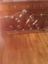 Antique brass headboard for sale  BARROW-IN-FURNESS