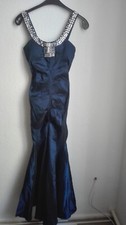 Abendkleid blau ärmellos gebraucht kaufen  Berlin