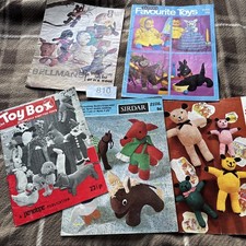 vintage toy knitting patterns for sale  FORFAR