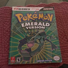 Pokemon versão esmeralda GBA Prima guia de estratégia com pôster EB edição limitada comprar usado  Enviando para Brazil