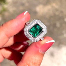 Emerald cut engagement for sale  BIRMINGHAM