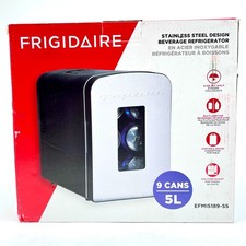 Geladeira de bebidas design aço inoxidável Frigidaire 9 latas capacidade/5L comprar usado Geladeira de bebidas design aço inoxidável Frigidaire 9 latas capacidade/5L comprar usado  Enviando para Brazil