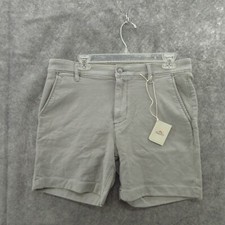 Shorts chino masculino Faherty 33 ferro mistura de algodão stretch terry 7" sarja macia novo comprar usado  Enviando para Brazil