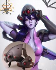 Overwatch Game Widowmaker Cosplay Capacete Máscara Luz LED PVC Comic-con Adereços comprar usado  Enviando para Brazil