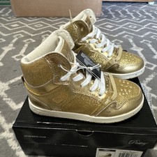 Usado, Tênis de dança Pastry Glam Pie glitter cano alto, prata, meninas tamanho 11 NOVO  comprar usado  Enviando para Brazil